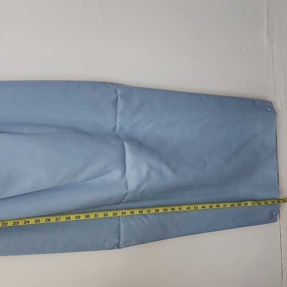 Vintage 60s-70s Maxi Dress Formal Bridesmaid Cotton S Short Sleeve Blue … - Picture 15 of 16